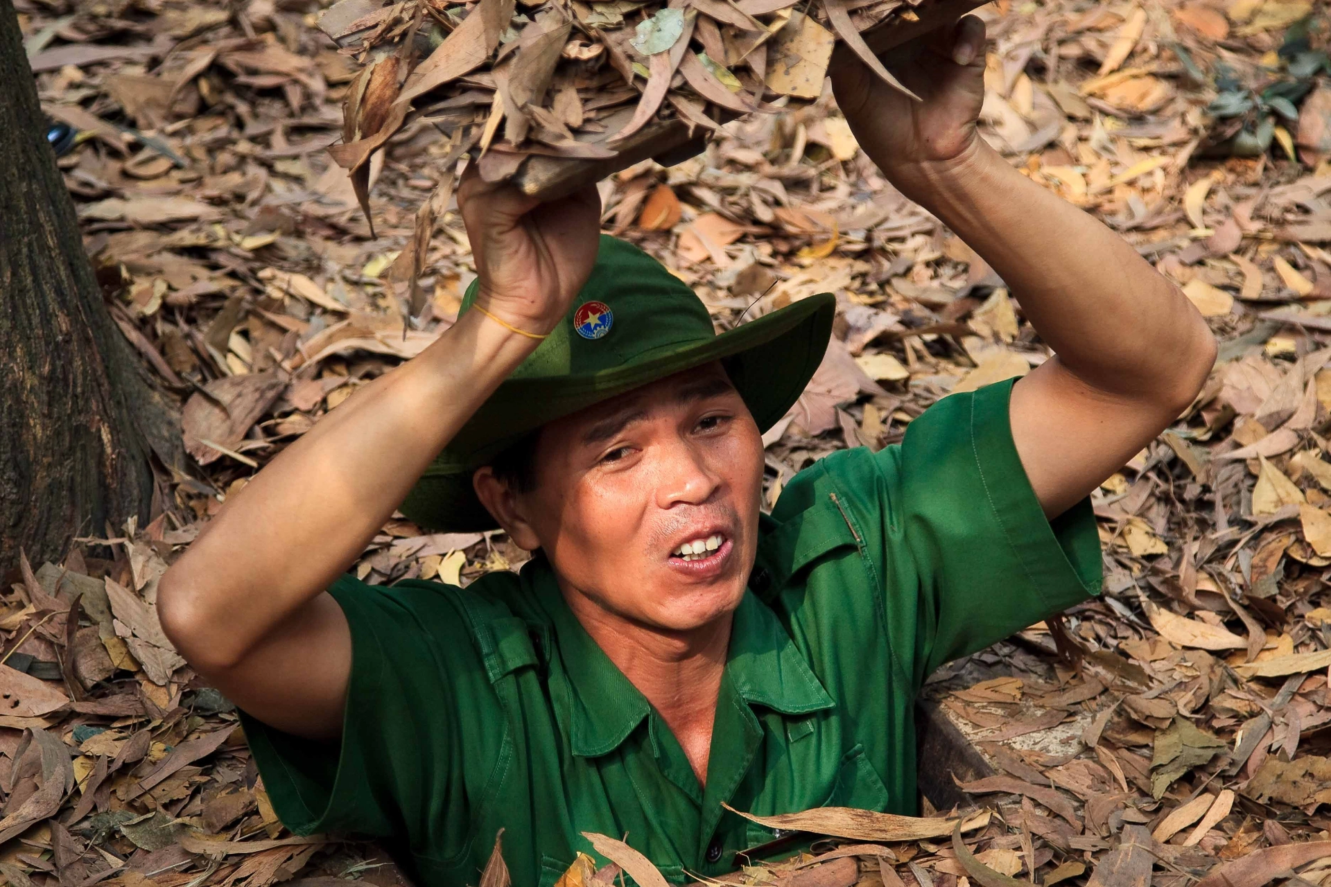 De berømte Cu Chi-tunneler blev bygd av Vietcong 1940-1960